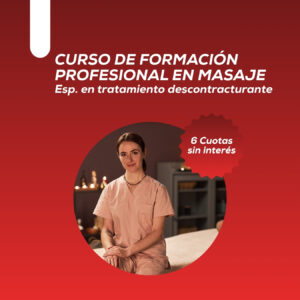<strong>Formación profesional en Masajes</strong> - 6 cuotas sin interés